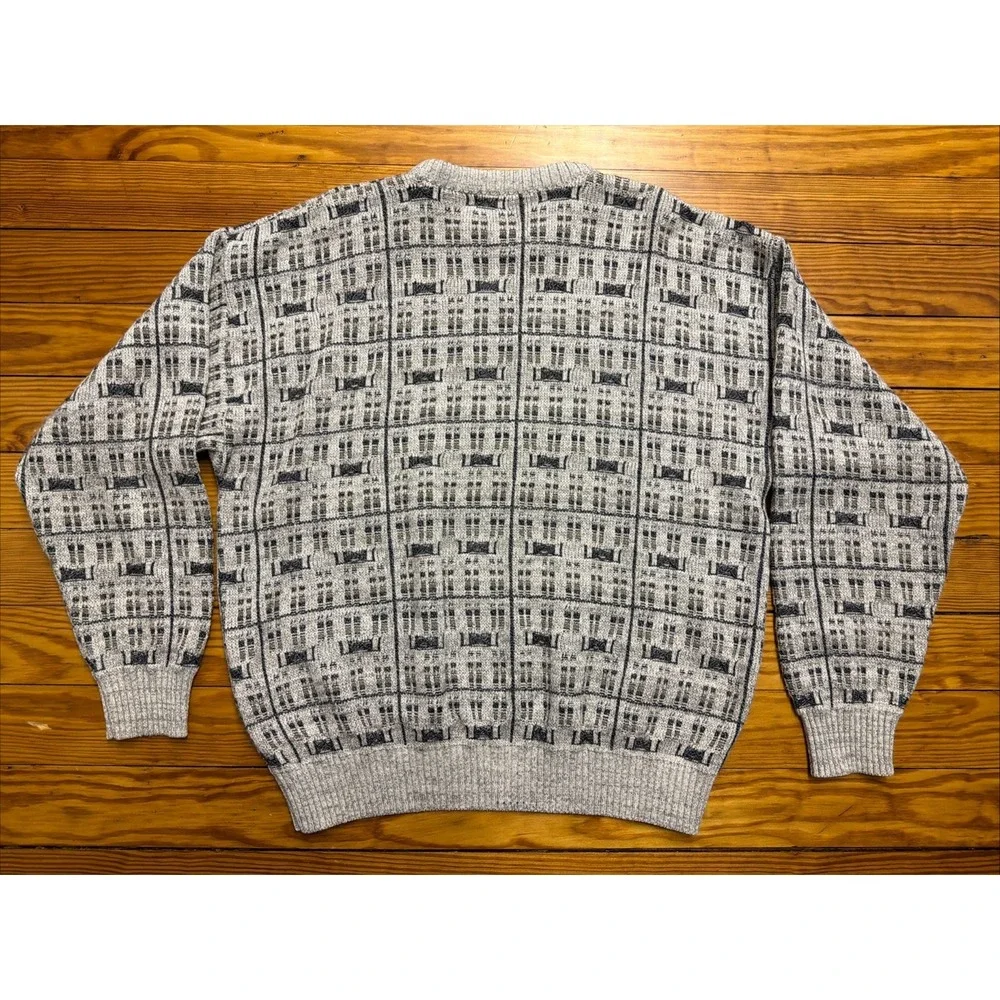 Vintage St Johns Bay Crewneck Knit Pullover Sweater Grandpa 90s Cotton Large - Picture 10 of 10